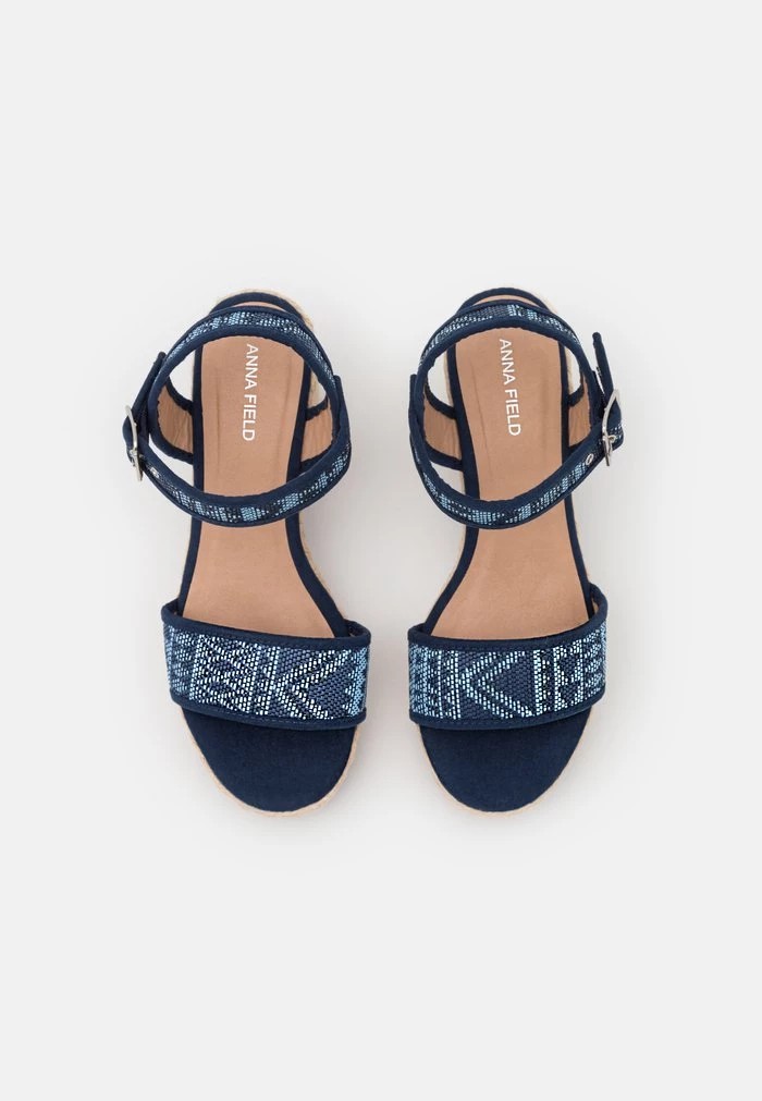 Sandale ANNA FIELD Anna Field Platform Sandals Bleu Marine Femme | FHW-1995026